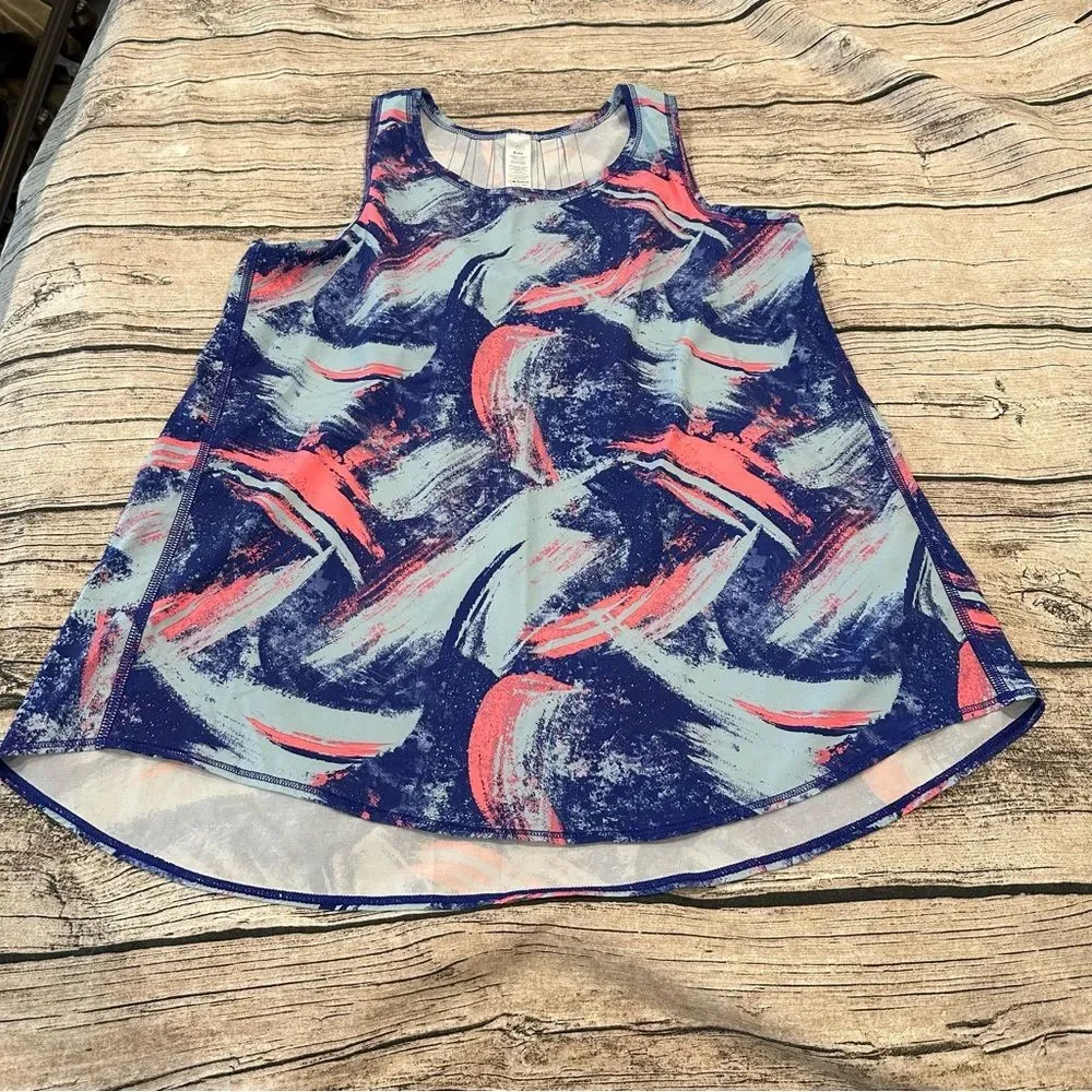 Ivivva Blue and Pink A-Line Tank Top Size 14